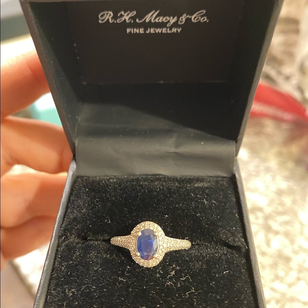 Sapphire and Diamond Ring